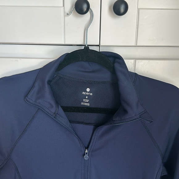 Apana Navy Blue Full Zip Sweatshirt Jacket Womens Small - Picture 2 of 7